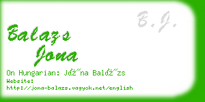 balazs jona business card